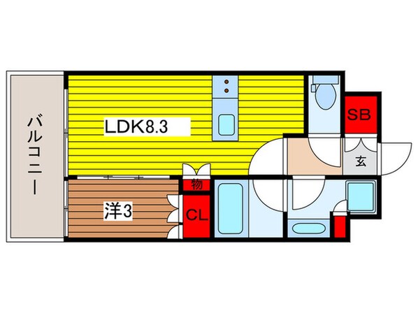 仮）ドゥーエ大宮Ⅱの物件間取画像